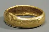 Bracelet; c.&nbsp;2650&nbsp;BC; gold; diameter: 6&nbsp;cm; Metropolitan Museum of Art