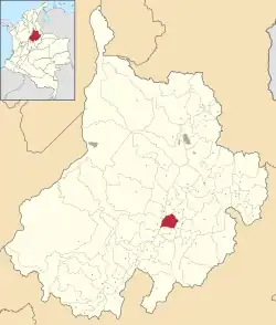 Location of the municipality and town of Socorro, Santander in the Santander  Department of Colombia.