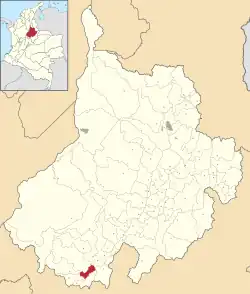 Location of the municipality and town of Jesus María, Santander in the Santander Department of Colombia.