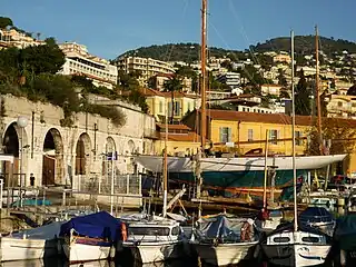 View on the old harbour of Darse de Villefranche-sur-Mer&nbsp;[fr]