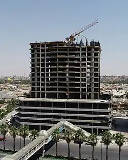 15th floor construction on July 5, 2020