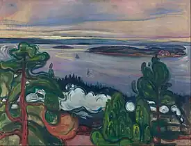 Train Smoke, 1900, 84&nbsp;cm ×&nbsp;109&nbsp;cm (33&nbsp;in ×&nbsp;43&nbsp;in), Munch Museum, Oslo