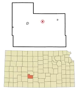 Location within County and Kansas