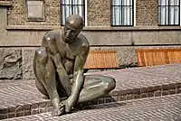 Het ei van Ko&nbsp;[nl] (detail) in the Langestraat, Enschede