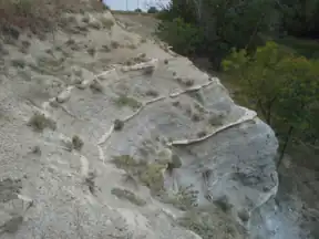 Chalk rhythmites in "old Benton" Lower Carlile member in Kansas