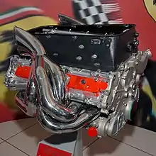 The Tipo 053 engine. The engine produced over 865&nbsp;hp @ 18,300 rpm, and was used in the highly-successful Ferrari F2004, in 2004.