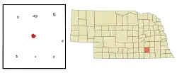 Location of Geneva, Nebraska