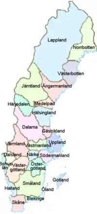 Image 4Historical provinces of Sweden (from Culture of Sweden)