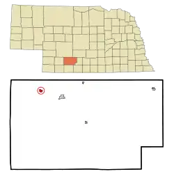 Location of Maywood, Nebraska
