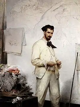 Portrait of painter Georges Clairin, Musée des Augustins d'Hazebrouck&nbsp;[fr].