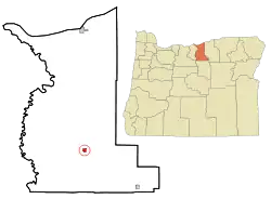 Location in Oregon