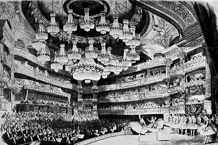 The ballet Giselle during a state visit of Tsar Alexander II (4&nbsp;June&nbsp;1867)
