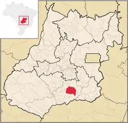 Location in Goiás state