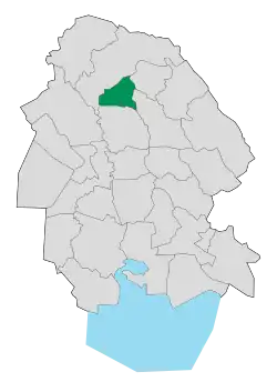 Location of Gotvand County in&nbsp;Khuzestan&nbsp;province