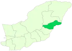 Location of Galikash County in&nbsp;Golestan&nbsp;province