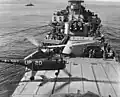 HO3S landing on after deck of USS&nbsp;Manchester.