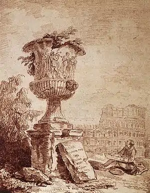 Draughtsman of the Borghese Vase (ca. 1775), chalk, 36.5 x 29&nbsp;cm., Museu de Belles Arts de València
