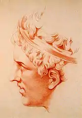 Head of a young man à l'antique