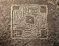 Hemet Maze Stone without distortions of viewpoint, as if from above. Width/height of maze is about 24 inches/61&nbsp;cm.