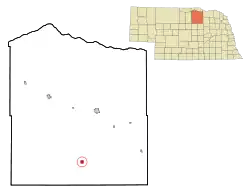 Location of Chambers, Nebraska