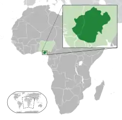 Location of&nbsp;Igboland&nbsp;(dark green)–&nbsp;in Africa&nbsp;(green &&nbsp;dark grey)–&nbsp;in Nigeria&nbsp;(green)