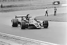 Lammers presenting the Samson-liveried Shadow DN9B at Zandvoort.