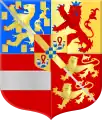 Arms of Justinus van Nassau, natural son of William the Silent.