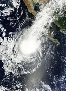 Satellite image of Tropical Storm Kevin on August&nbsp;4