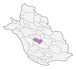 Location of Khafr County in&nbsp;Fars&nbsp;province