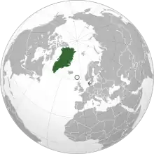 Location of Denmark
