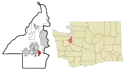 Location of Parkwood, Washington