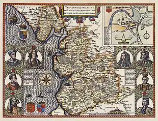 The Countie Pallatine of Lancaster described and divided into hundreds, 1610