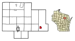 Location of White Lake in Langlade County, Wisconsin.