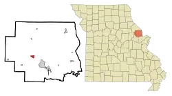 Location of Cave, Missouri