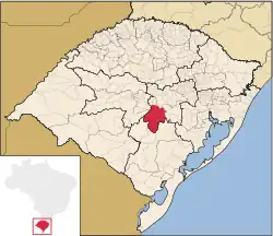 Location within Rio Grande do Sul