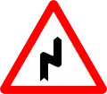 1c)&nbsp;— Curve to the right and then to the left