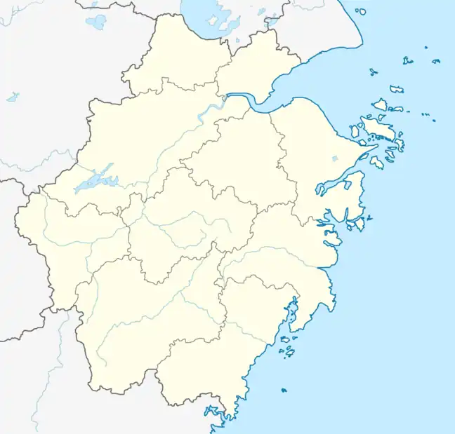 Haining is located in Zhejiang