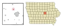 Location of Albion, Iowa