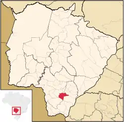 Location in Mato Grosso do Sul state