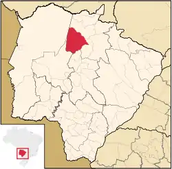 Location in Mato Grosso do Sul state