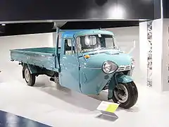 Mazda T2000 truck 1957–1974,  length 6.08&nbsp;m, width 1.84&nbsp;m, max speed 100&nbsp;km/h