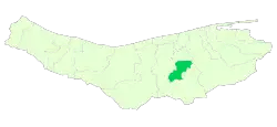Location of North Savadkuh County in Mazandaran province