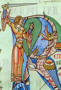 An example of a male bliaut from the 12th century manuscript Moralia in Job