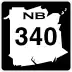 Route 340 marker