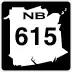 Route 615 marker