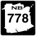 Route&nbsp;778 marker