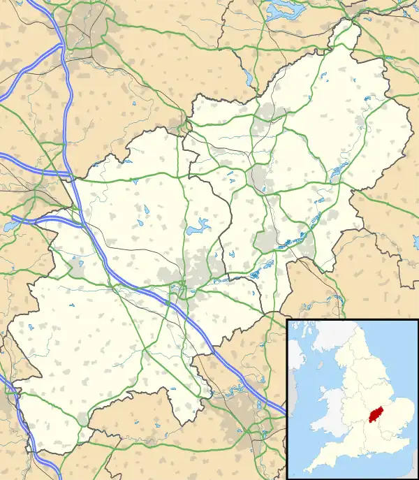 Kettering is located in Northamptonshire