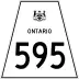 Highway 595 marker