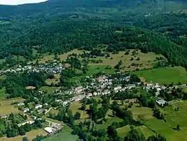 Orgibet seen from above