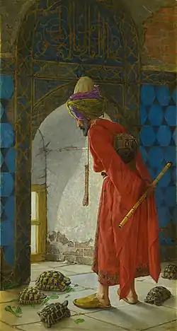 The Tortoise Trainer. Painting by Osman Hamdi Bey, 1906.